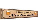 Vianmo Insegna In Legno 10X46 Cm Alkohol Bier Gibt Es Nachschub