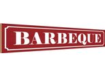 Vianmo Insegna In Legno 10X46 Cm Barbeque