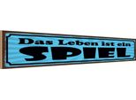 Vianmo Insegna In Legno 10X46 Cm Das Leben Ist Ein Spiel