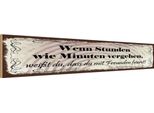 Vianmo Insegna In Legno 10X46 Cm Freunde Wenn Stunden Wie Minuten