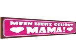 Vianmo Insegna In Legno 10X46 Cm Mein Herz GehöRt Mama
