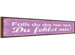 Vianmo Insegna In Legno 10X46 Cm Falls Du Das Liest Du Fehlst Mir