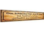 Vianmo Insegna In Legno 10X46 Cm SchöNste Lieben Geliebt Werden