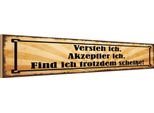 Vianmo Insegna In Legno 10X46 Cm Versteh Ich Trotzdem ScheißE