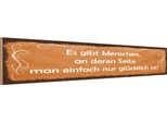 Vianmo Insegna In Legno 10X46 Cm Menschen Einfach Nur GlüCklich