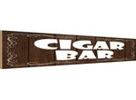 Vianmo Insegna In Legno 10X46 Cm Cigar Bar Zigarrenbar