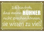 Vianmo Insegna In Legno 20X30 Cm Froh Meine HüHner Nicht Sprechen