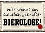 Vianmo Insegna In Legno 20X30 Cm Bier Hier Wohnt Bierologe