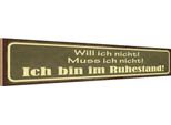 Vianmo Insegna In Legno 10X46 Cm Bin Im Ruhestand Muss Ich Nicht