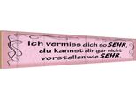 Vianmo Insegna In Legno 10X46 Cm Ich Vermiss Dich So Sehr Wie