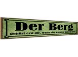Vianmo Insegna In Legno 10X46 Cm Berg Erst Dir Wenn Du Unten Bist