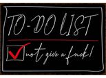 Vianmo Insegna In Legno 20X30 Cm To-Do List Not Give A Fuck