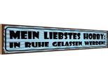 Vianmo Insegna In Legno 10X46 Cm Hobby In Ruhe Gelasssen Werden