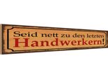 Vianmo Insegna In Legno 10X46 Cm Seid Nett Zu Letzten Handwerkern