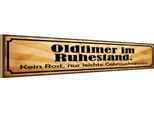 Vianmo Insegna In Legno 10X46 Cm Oldtimer Im Ruhestand Kein Rost