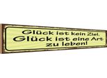 Vianmo Insegna In Legno 10X46 Cm GlüCk Kein Ziel Ist Art Zu Leben