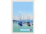 Vianmo Insegna In Legno 30X20 Cm ZüRich Boote Auf Dem ZüRichsee Sommer