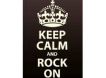 Vianmo Insegna In Legno 30X20 Cm Keep Calm And Rock On