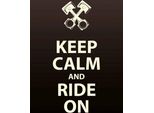 Vianmo Insegna In Legno 30X20 Cm Keep Calm And Ride On