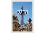 Vianmo Insegna In Legno 30X20 Cm Paris Frankreich Eiffelturm Stadt