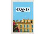 Vianmo Insegna In Legno 30X20 Cm Cannes France Frankreich Tourismus