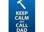 Vianmo Insegna In Legno 30X20 Cm Keep Calm And Call Dad