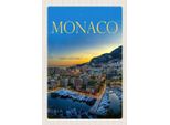 Vianmo Insegna In Legno 30X20 Cm Monaco Frankreich Yacht Luxus