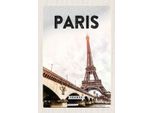 Vianmo Insegna In Legno 30X20 Cm Paris Frankreich Eiffelturm Tourismus