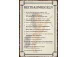 Vianmo Insegna In Legno 30X20 Cm Reitbahnregeln Wer Reithalle