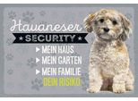 Vianmo Insegna In Legno 20X30 Cm Havaneser Security Dein Risiko