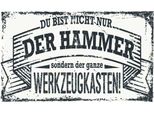 Vianmo Insegna In Legno 20X30 Cm Du Bist Nicht Nur Der Hammer