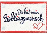 Vianmo Insegna In Legno 20X30 Cm Du Bist Mein Lieblingsmensch