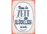 Vianmo Insegna In Legno 30X20 Cm Nimm Dir Zeit Um GlüCklich Sein