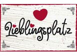 Vianmo Insegna In Legno 20X30 Cm Lieblingsplatz Herz Rot