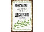 Vianmo Insegna In Legno 30X20 Cm Ich Alt MöChte Jung GlüCklich