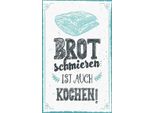 Vianmo Insegna In Legno 30X20 Cm Brot Schmieren Ist Auch Kochen!