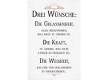 Vianmo Insegna In Legno 30X20 Cm Drei WüNsche Gelassenheit Weisheit