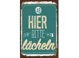 Vianmo Insegna In Legno 30X20 Cm Ab Hier Bitte LäCheln Lachen GlüCk