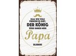 Vianmo Insegna In Legno 30X20 Cm Der KöNig Wird Immer Mein Papa
