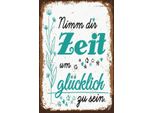 Vianmo Insegna In Legno 30X20 Cm Nimm Dir Zeit Um GlüCklich GlüCk
