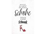 Vianmo Insegna In Legno 30X20 Cm Schuhe Nie Zu Viel Schrank Wenig