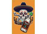 Vianmo Insegna In Legno 30X20 Cm Totenkopf Tequila