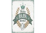 Vianmo Insegna In Legno 30X20 Cm Bester Papa Der Welt