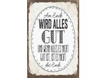 Vianmo Insegna In Legno 30X20 Cm Am Ende Wird Alles Gut