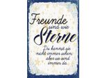 Vianmo Insegna In Legno 30X20 Cm Freunde Wie Sterne Sind Immer Da