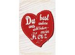 Vianmo Insegna In Legno 30X20 Cm Du Hast Mein Herz Liebe