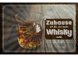 Vianmo Insegna In Legno 20X30 Cm Zuhause Ist Da, Wo Mein Whisky