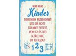 Vianmo Insegna In Legno 30X20 Cm Kinder Wenn Ich Bis Drei ZäHle