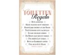 Vianmo Insegna In Legno 30X20 Cm Toiletten Regeln Bitte Hinsetzen
