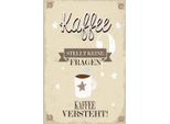 Vianmo Insegna In Legno 30X20 Cm Kaffee Stellt Keine Fragen